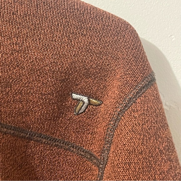 Columbia Titanium Sweater Men Medium Brown Full Zip Up Outdoors Casual Solid - Picture 6 of 12